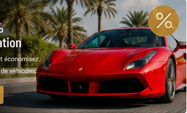 Voiture sportive à Dubaï